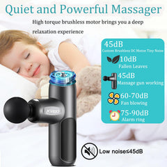 KVKID Mini Massager Gun battery life lasts 2-3 hours per charge.