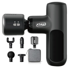KVKID Mini Massager Gun in use at gym or office environment.