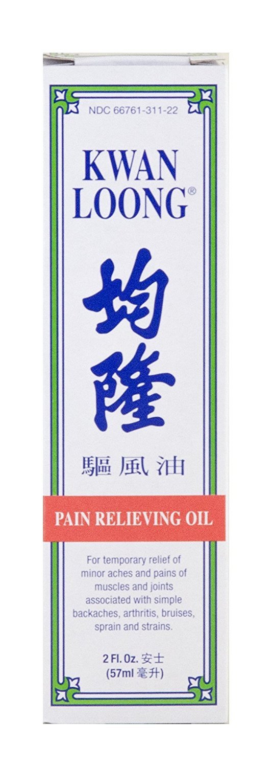 Kwan Loong six-pack packaging shown for at-home soothing of everyday discomfort.
