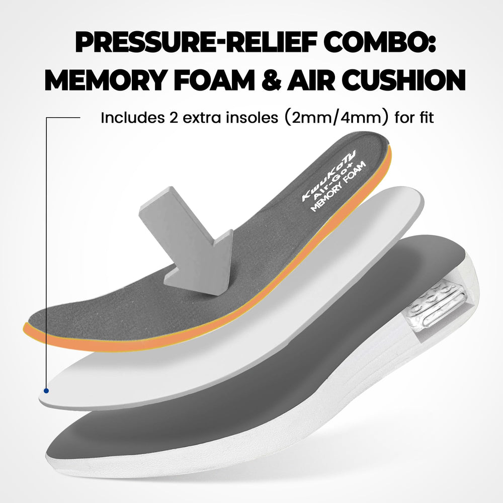 KWUKOTY breathable mesh upper keeps feet cool and dry