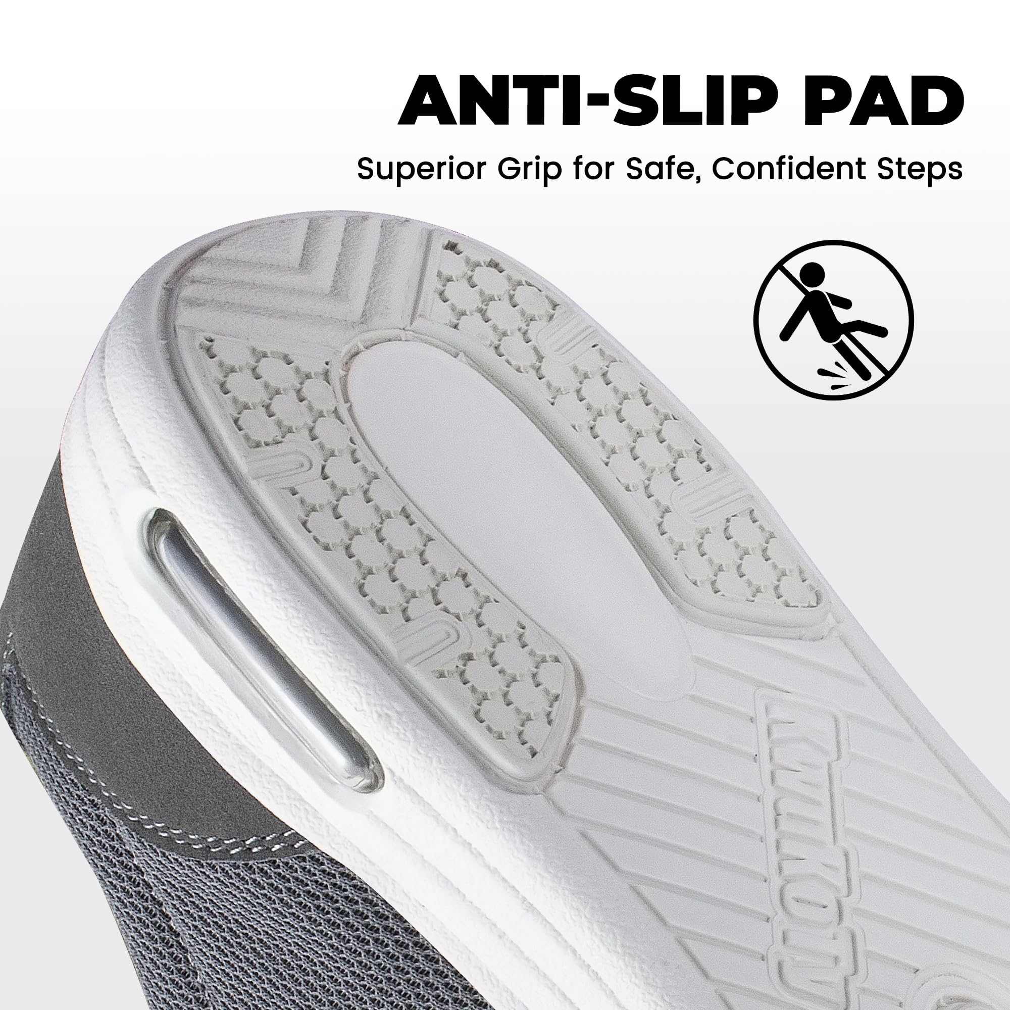 KWUKOTY durable EVA outsole supports comfortable standing and walking