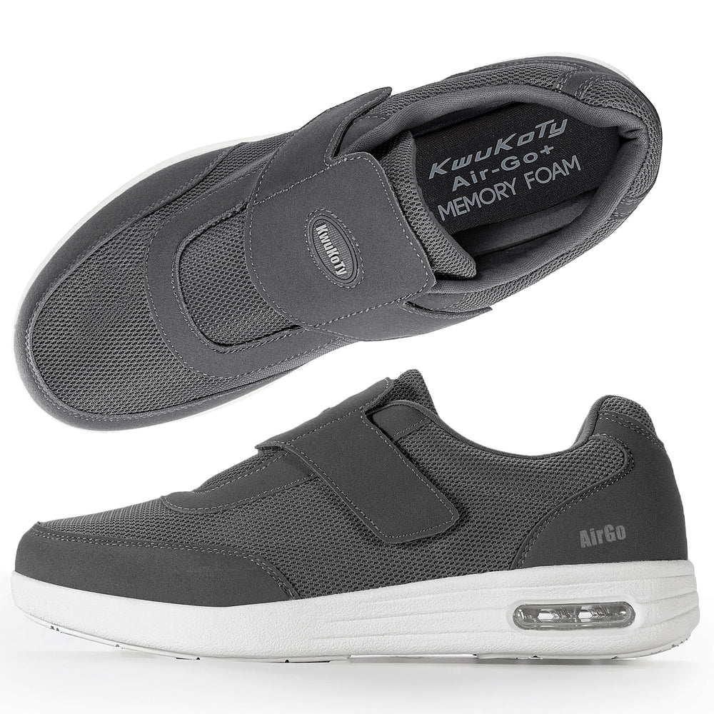 KWUKOTY orthopedic shoes for women in grey seen from the side for support