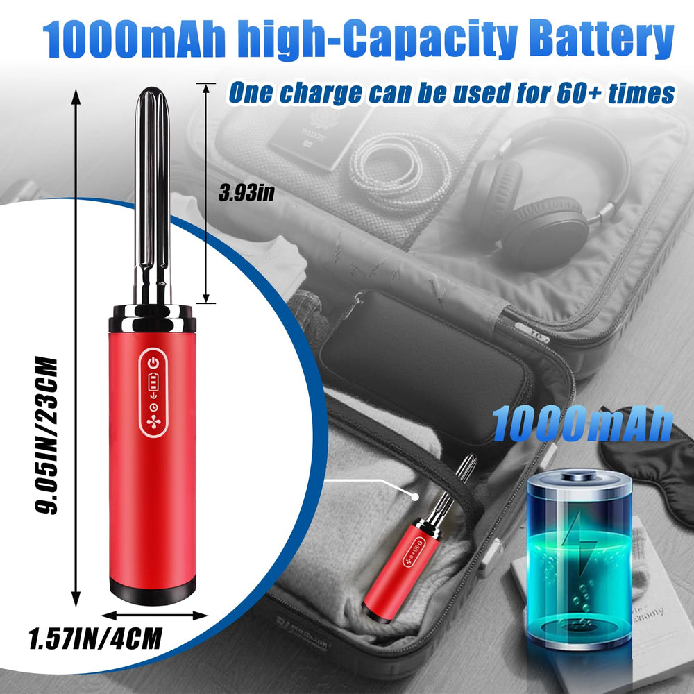 Kxufoae compact design fits easily into luggage for travel.