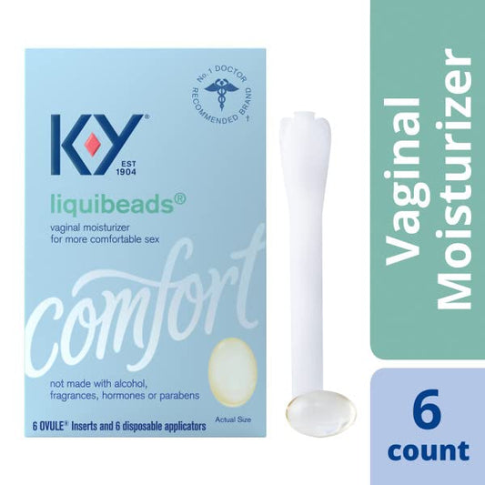 K-Y Liquibeads disposable applicators enable clean, easy insertion