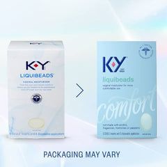 K-Y Liquibeads silicone-based lubricant mirrors natural vaginal moisture