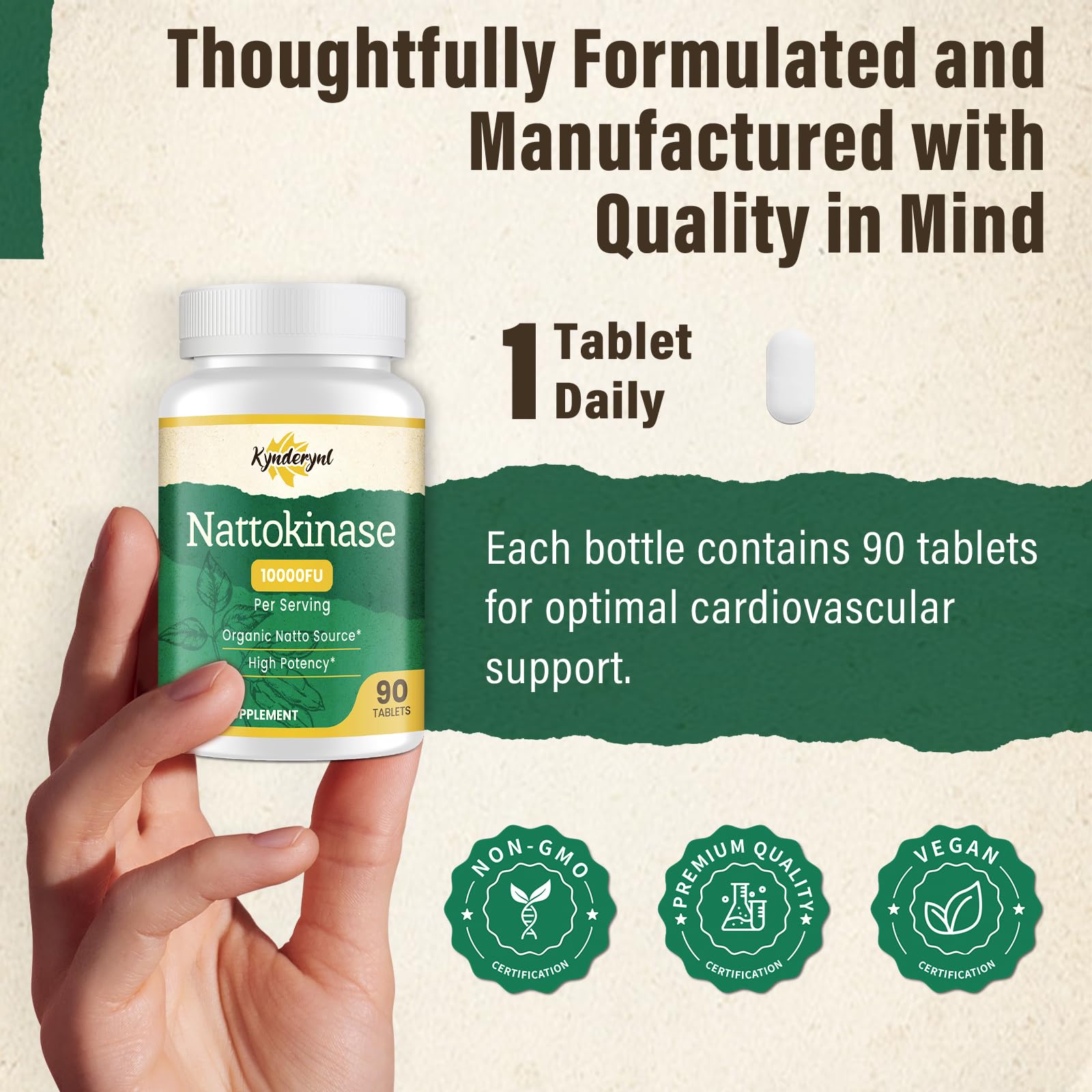 Lifestyle scene suggesting digestion-friendly daily routine with nattokinase.