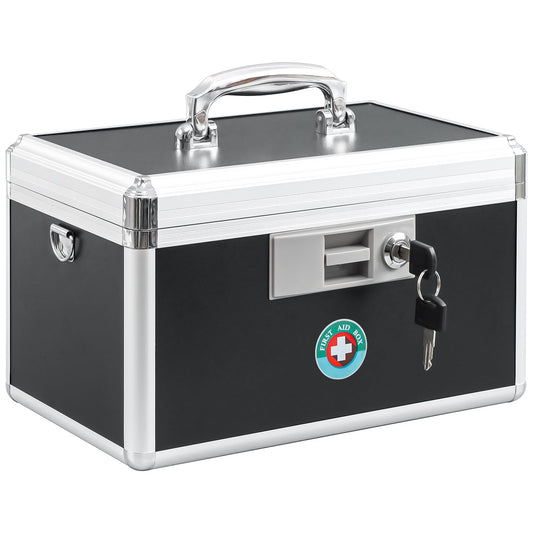 KYODOLED medication lock box front view shows compact home storage.