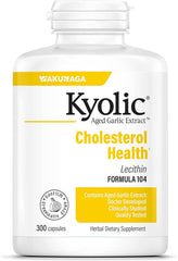 Close-up of Kyolic 104 capsules with lecithin—may support nerve function and circulation