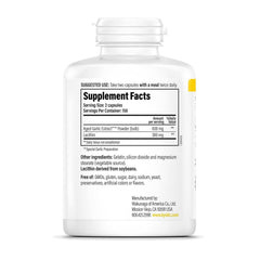 Kyolic Aged Garlic Extract 104 odorless capsules; gentle digestion friendly formula.