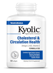 Kyolic Aged Garlic Extract Formula 150 bottle front view for circulation support.