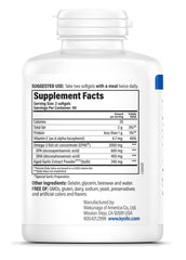 Close-up of Kyolic EPA Omega-3 softgels for cardiovascular wellness.