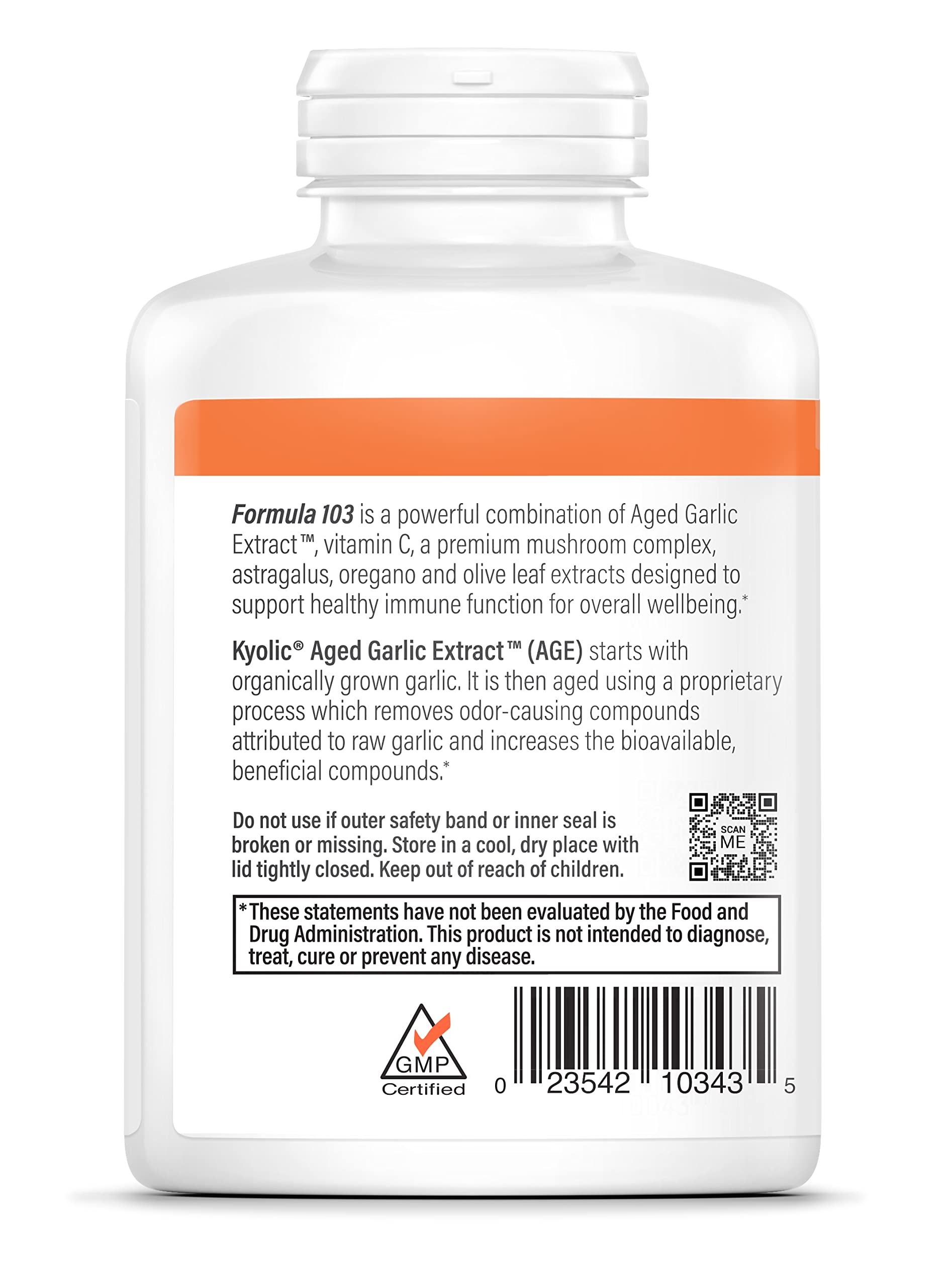 Kyolic immune-support capsules closeup highlighting odorless, easy-to-take soft capsules.