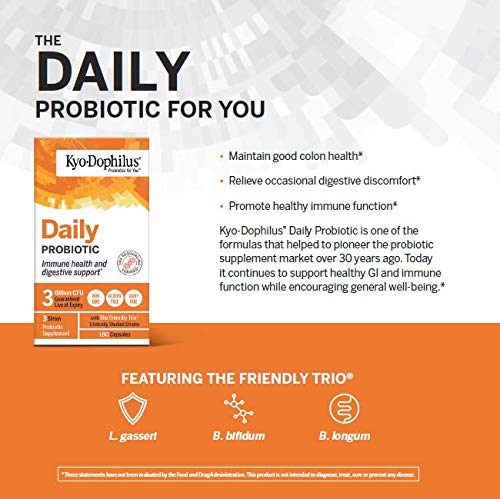 Kyolic Kyo-Dophilus daily-use bottle shown for on-the-go wellness.
