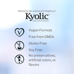 Kyolic blend with L-Theanine, Magnesium and Vitamin B6 for calm.