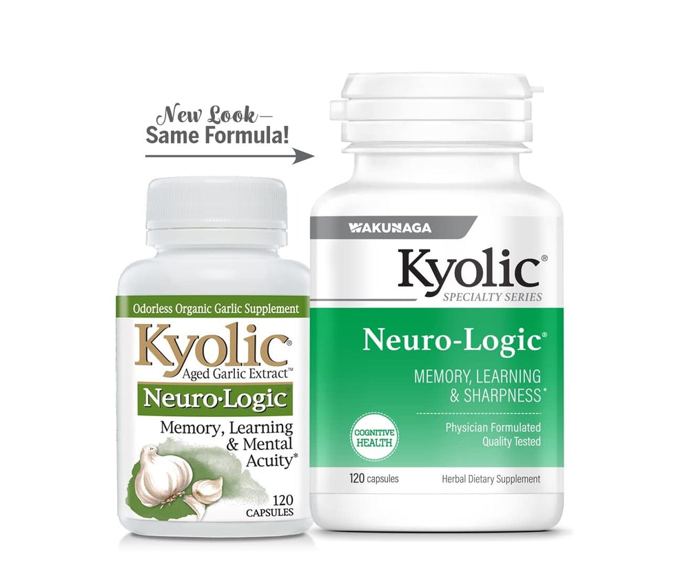 Kyolic Neuro-Logic dosage guide for daily brain health.
