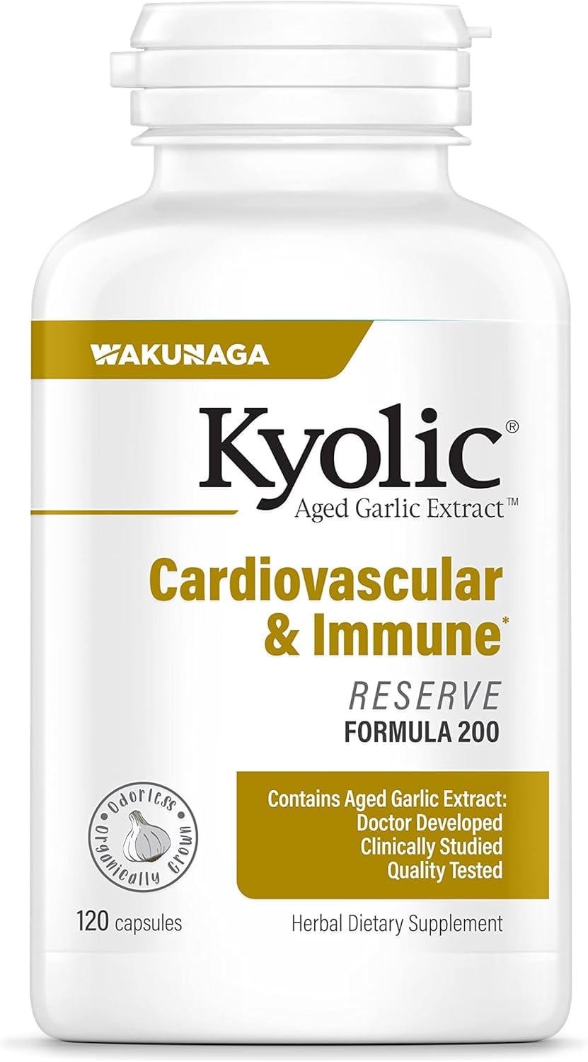 Kyolic Reserve bottle front view for daily wellness routine.