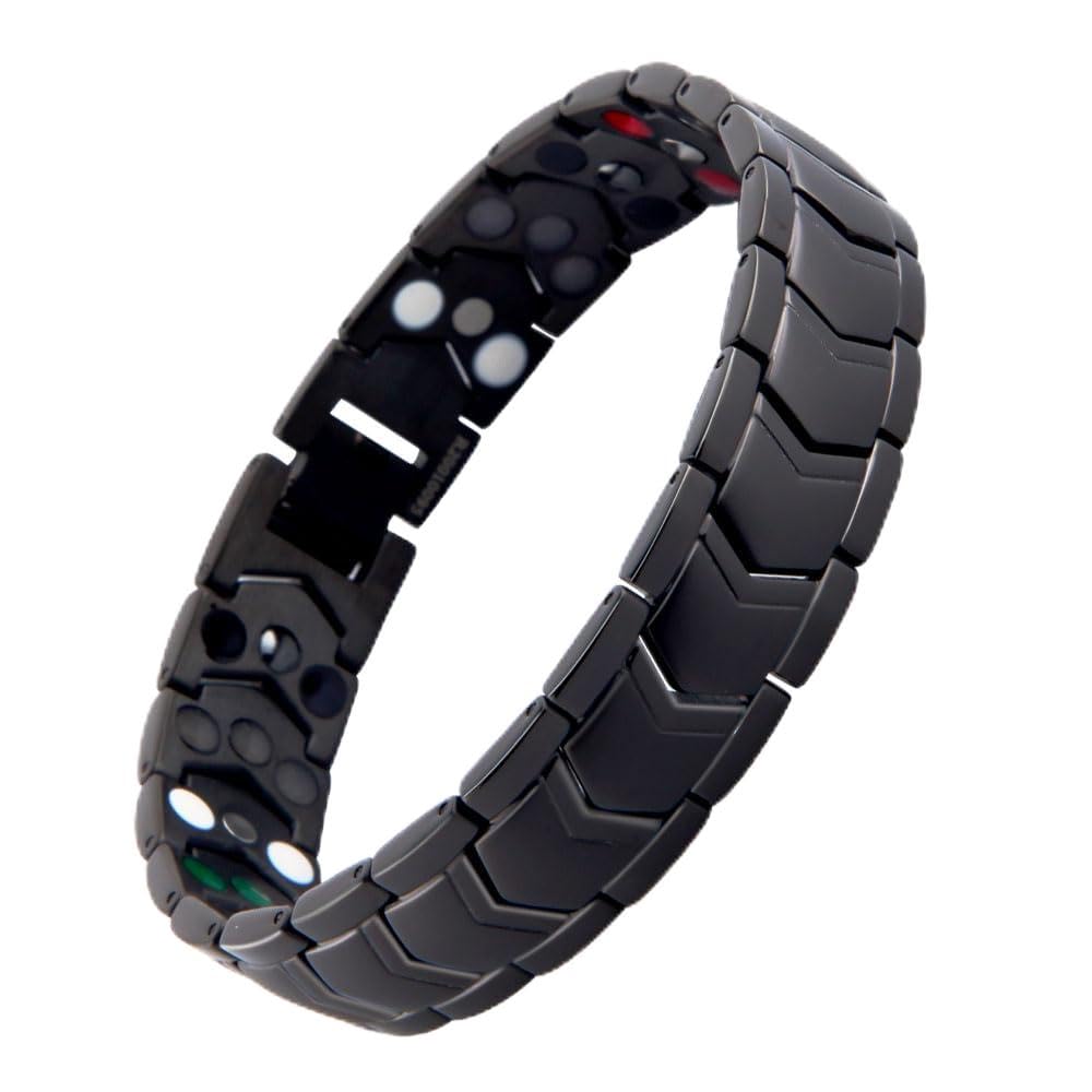 KYOSI 3X magnetic bracelet in black with three rows for daily wear.