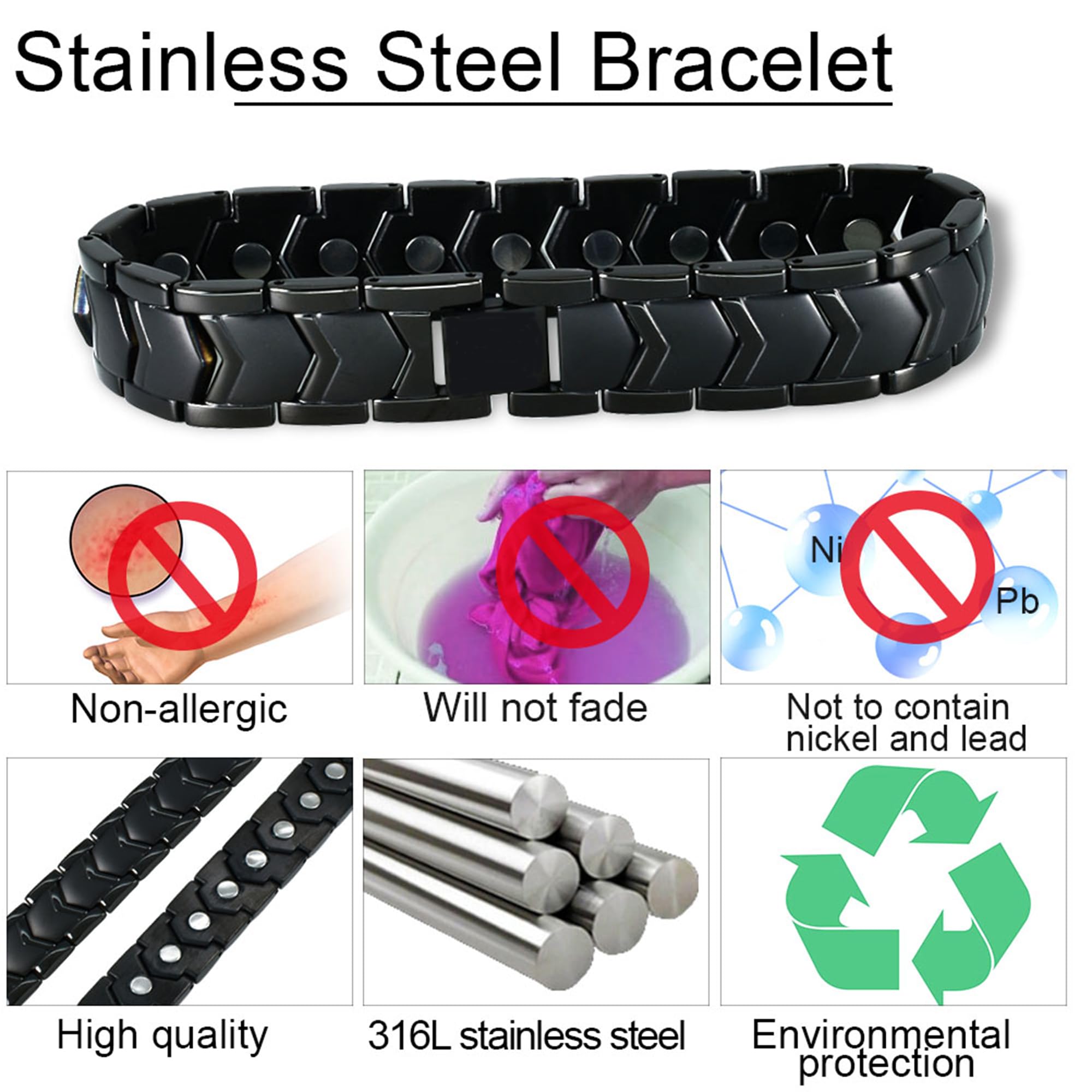 Adjuster and clasp detail on KYOSI bracelet for comfortable fit