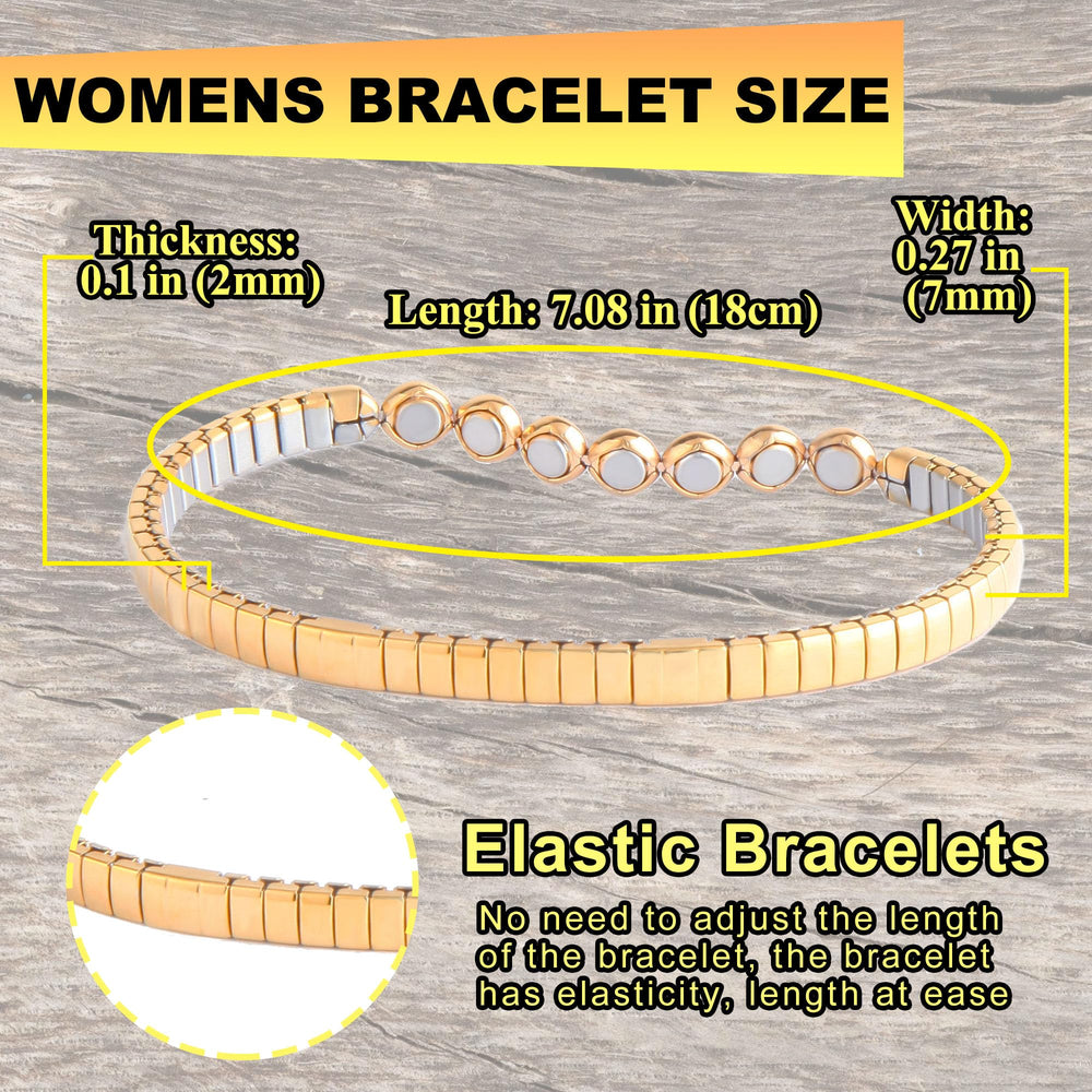 Close-up of KYOSI bracelet interior magnets highlighting the subtle magnetic feature.