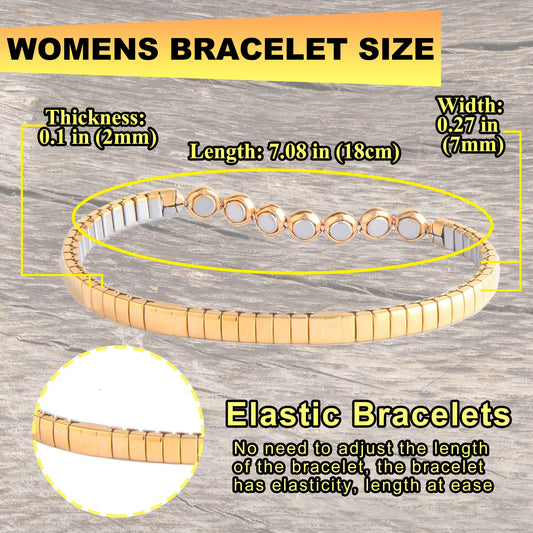 Close-up of KYOSI bracelet interior magnets highlighting the subtle magnetic feature.