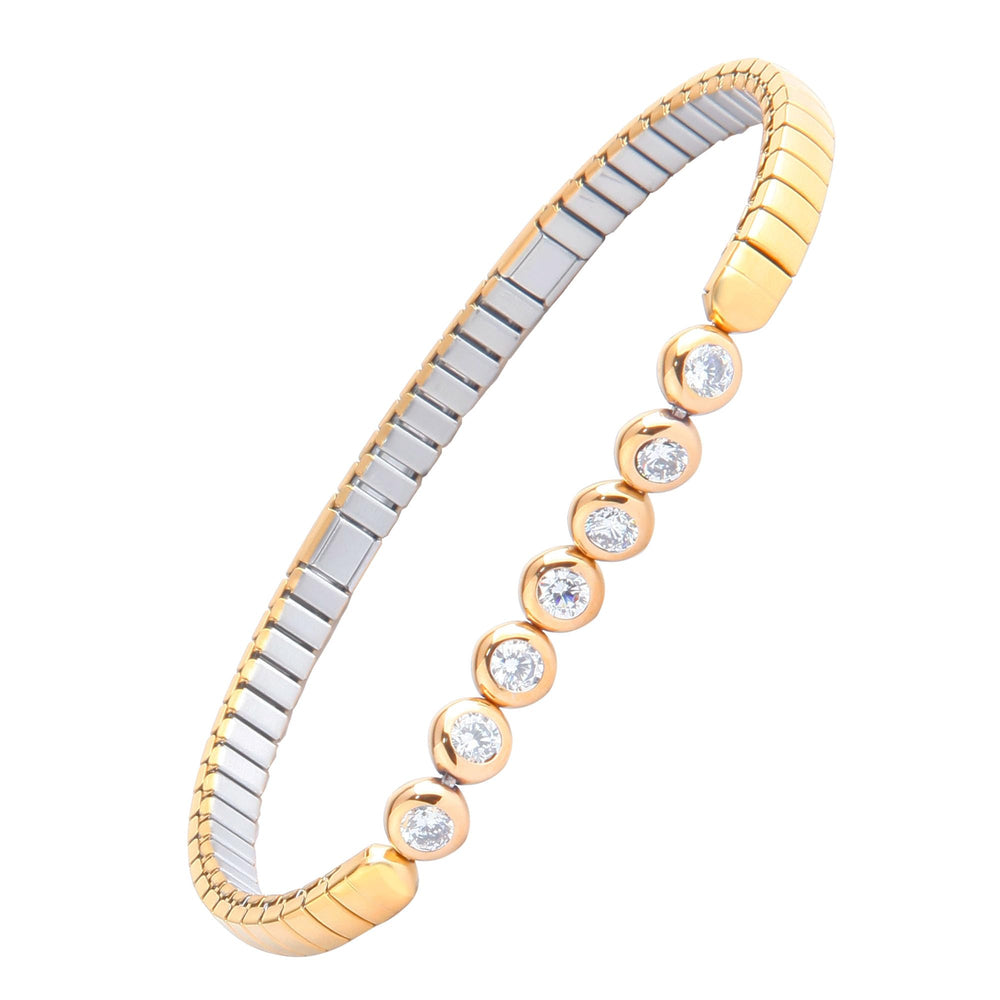 KYOSI magnetic bracelet worn on the wrist with a comfortable stretch fit.