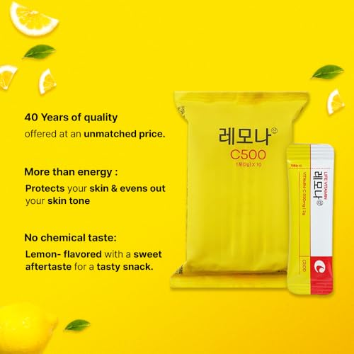 Kyung Nam Pharm LEMONA lemon powder close-up shows vibrant texture.