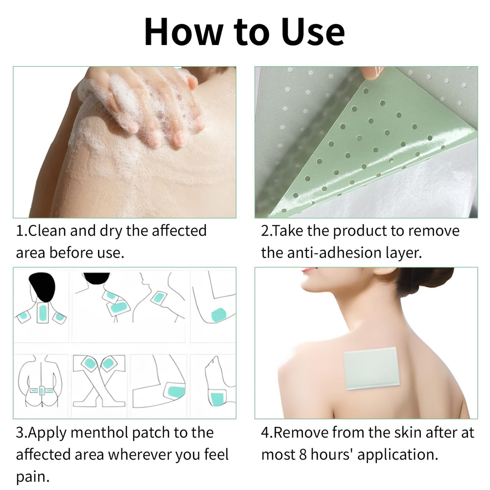 KZM Kangzhimei menthol patch easy application for mess free relief.