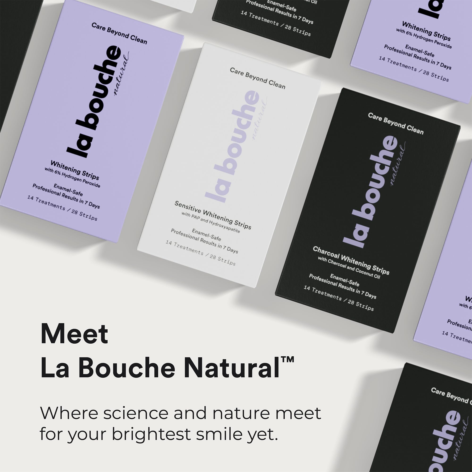 La Bouche Natural 14-treatment kit for daily whitening and maintenance.