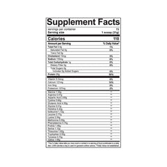 LAB NUTRITION vanilla label highlighting high protein content