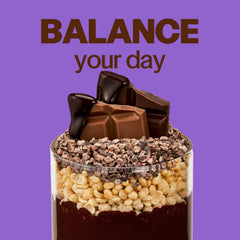 LABNOSH chocolate protein shake with creamy texture ideal for satisfying meals.