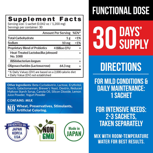 LABO Nutrition GASTRICELL sachet pack close-up shows convenient single-serve portions.