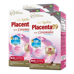 LABO Nutrition Le Ageless Placenta 99 bottle for easy daily supplementation and skin support