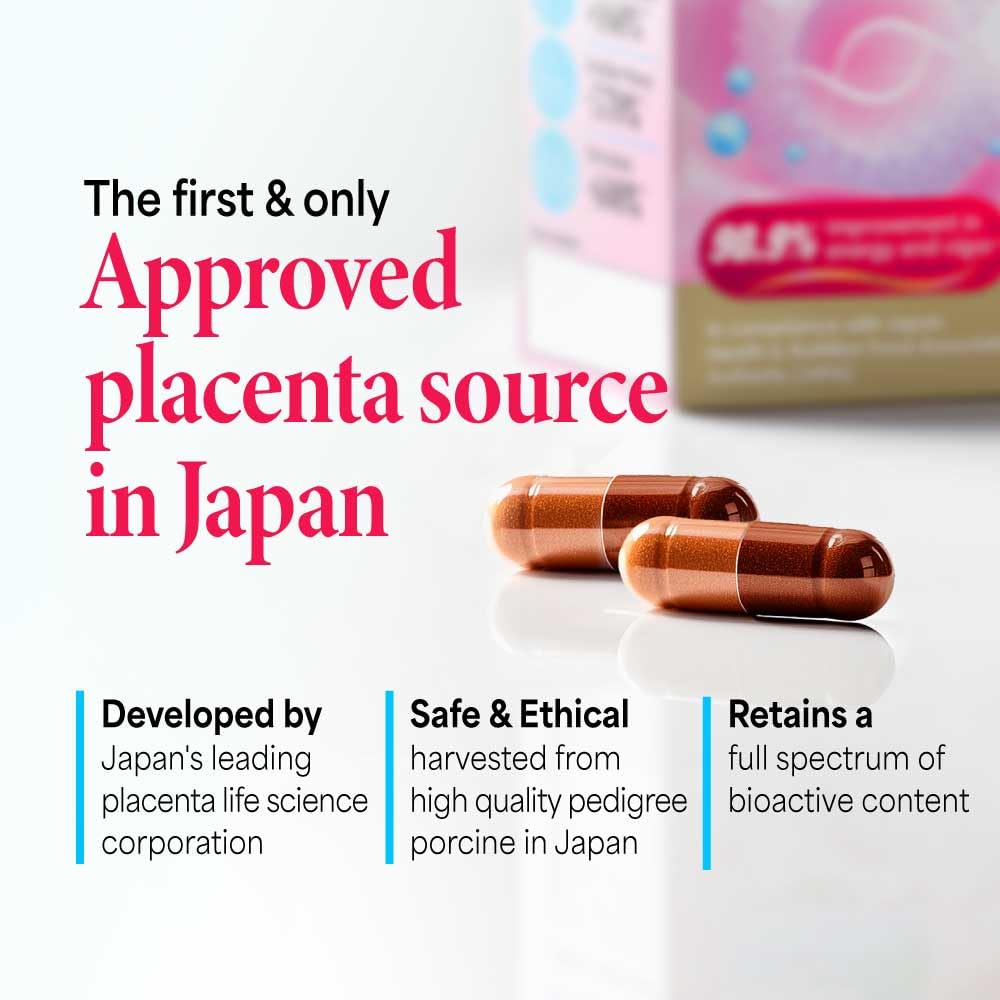 LABO Nutrition Le Ageless Placenta 99 supplement jar for daily use