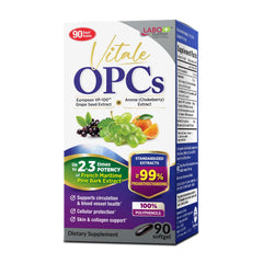 LABO Nutrition Vitale OPCs bottle for convenient antioxidant support.