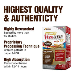 DRcaps delayed-release technology graphic for LABO Nutrition Ultimate VesseCLEAR EX