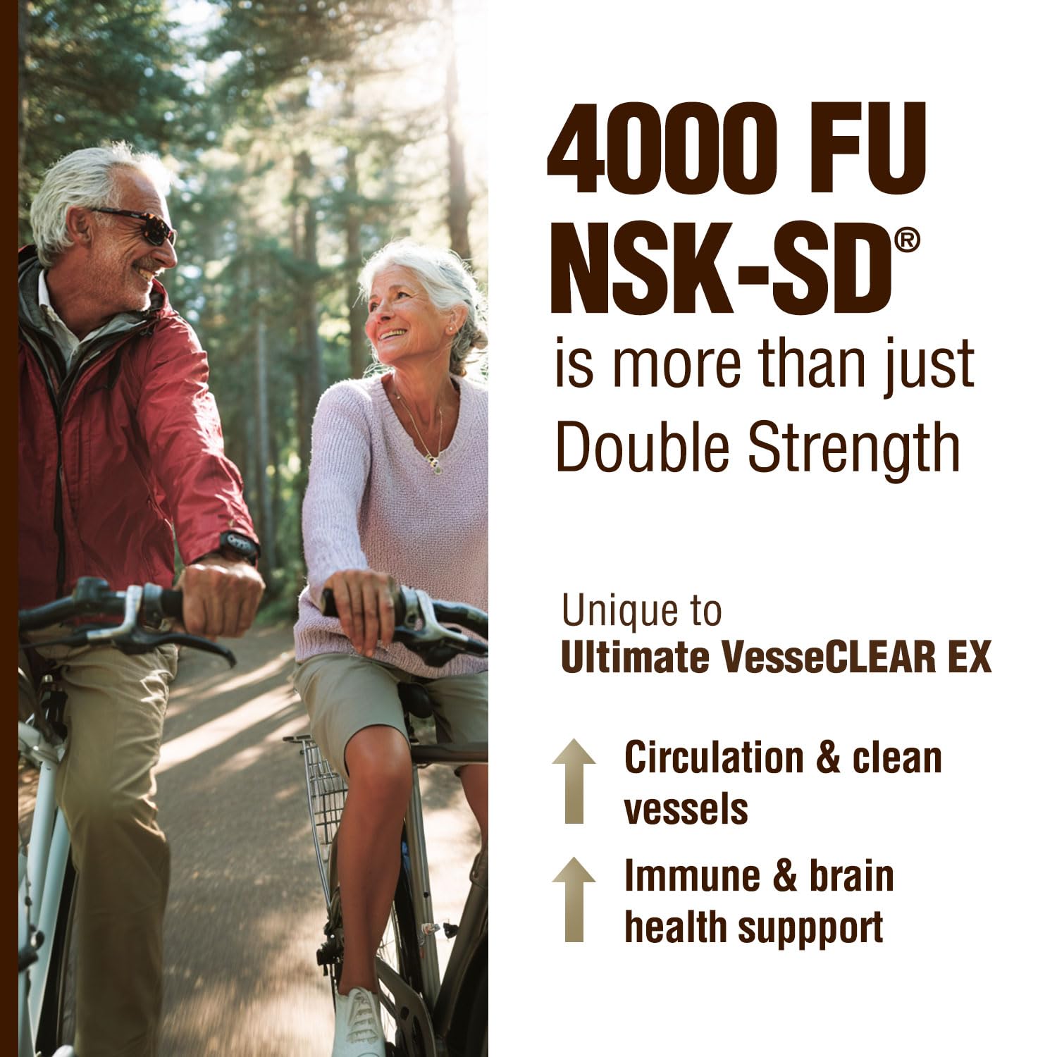 Ingredients section highlighting nattokinase NSK-SD in LABO Nutrition Ultimate VesseCLEAR EX