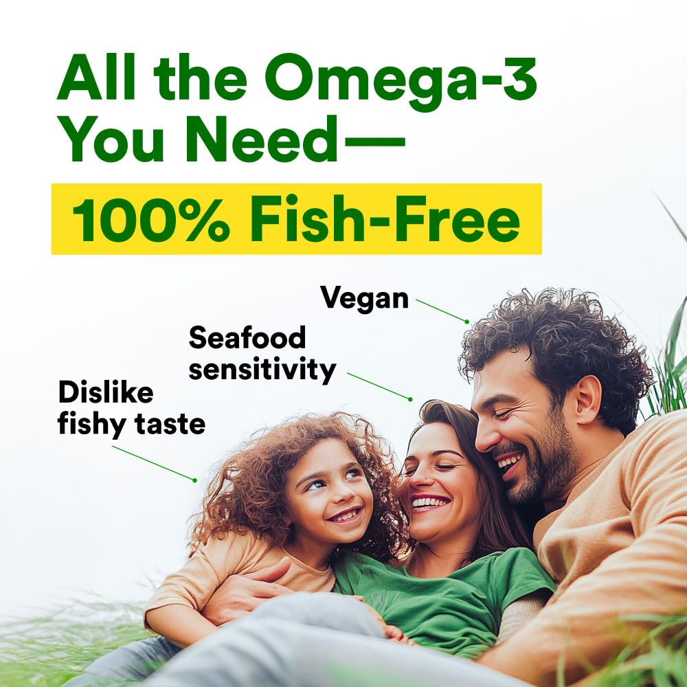 LABO Nutrition vegan omega-3 capsules on a clean kitchen setting