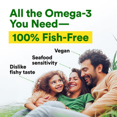 LABO Nutrition vegan omega-3 capsules on a clean kitchen setting