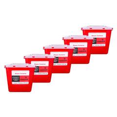 LabXcel sharps container 2-gallon front view for high-volume disposal