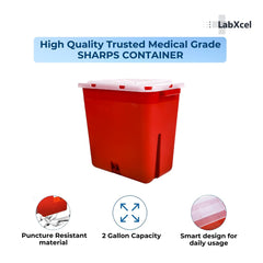 LabXcel puncture-resistant body ensuring safe containment of sharps