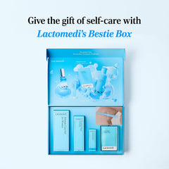 LACTOMEDI Bestie Box daily-use essentials arranged for routines.