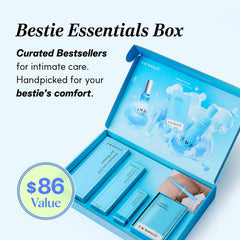 LACTOMEDI Bestie Box probiotic foaming wash with soft bubbles for refreshing cleansing.