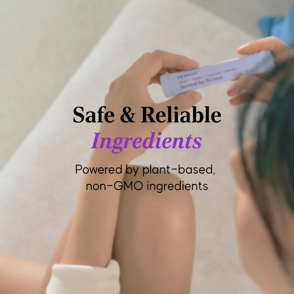 Lactomedi Inositol bottle label closeup showing ingredients.
