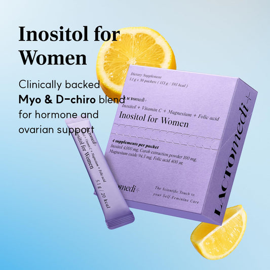 Lactomedi Inositol daily stick pack for on-the-go convenience.