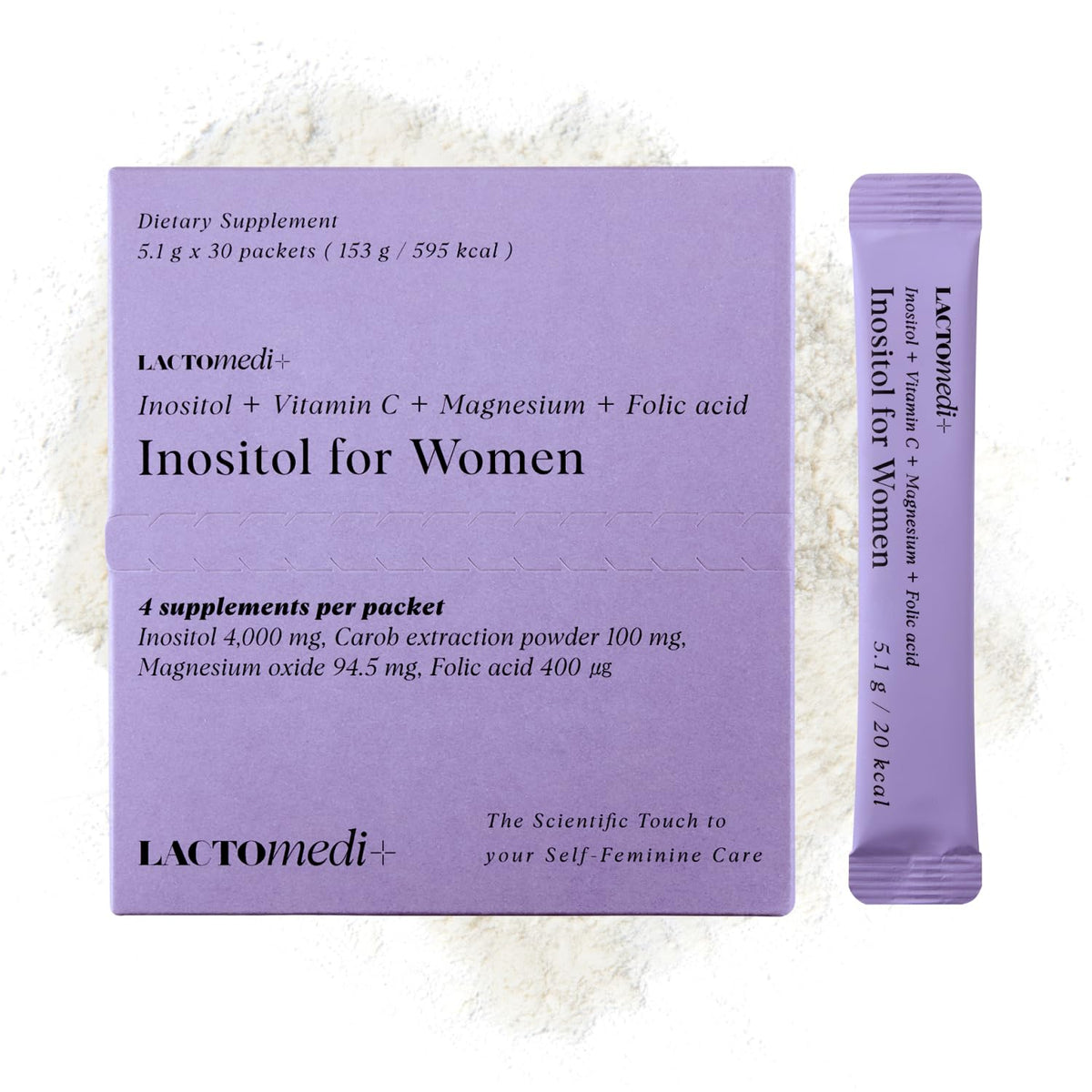 Lactomedi Inositol Women bottle for easy daily wellness support.
