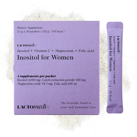 Lactomedi Inositol Women bottle for easy daily wellness support.