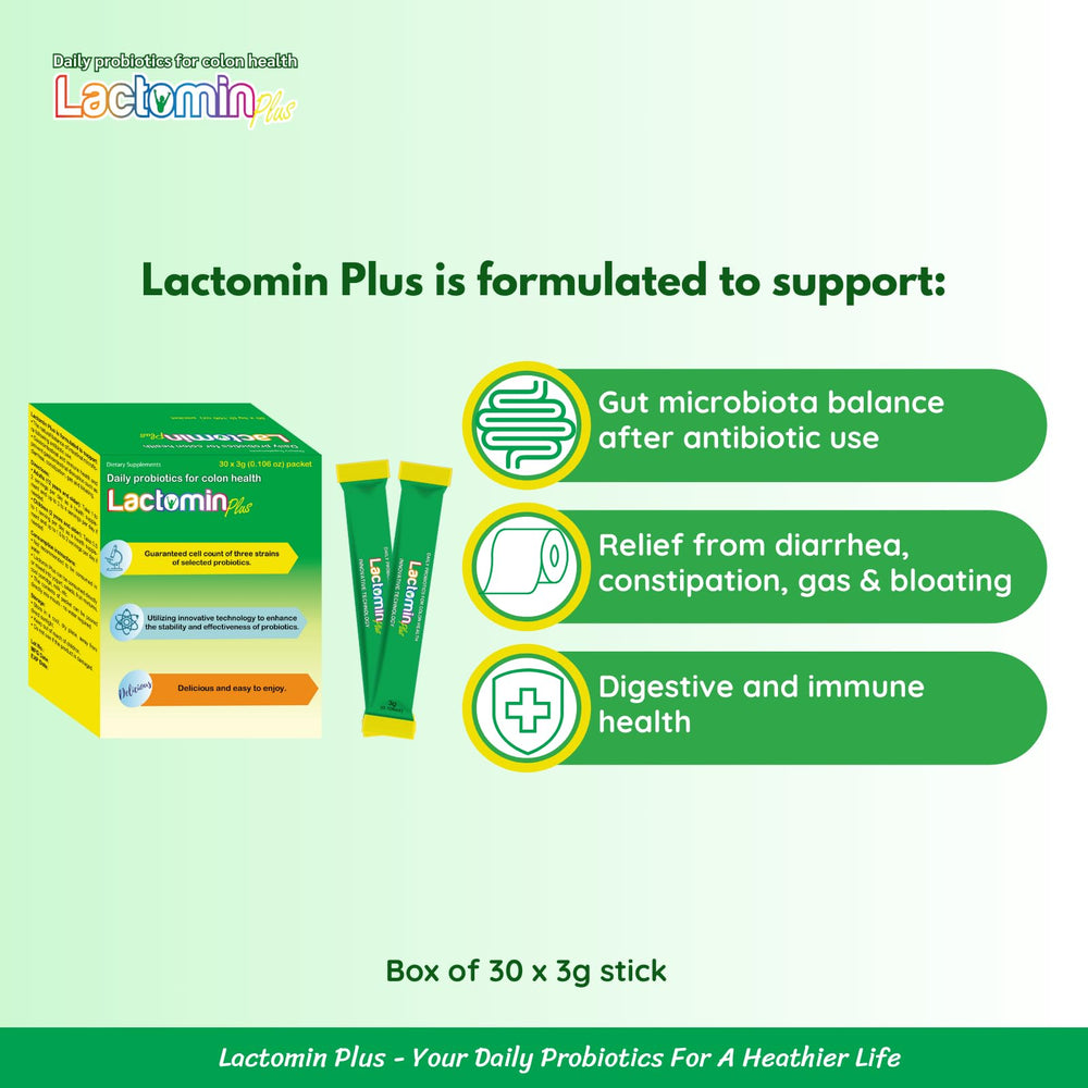 Microencapsulation technology in Lactomin Plus preserves probiotic viability