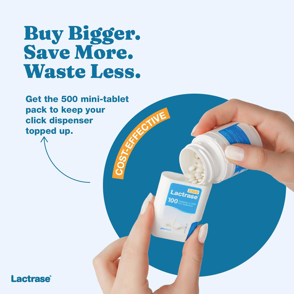Lactrase cgmp-compliant tablets ensuring purity and consistent quality.