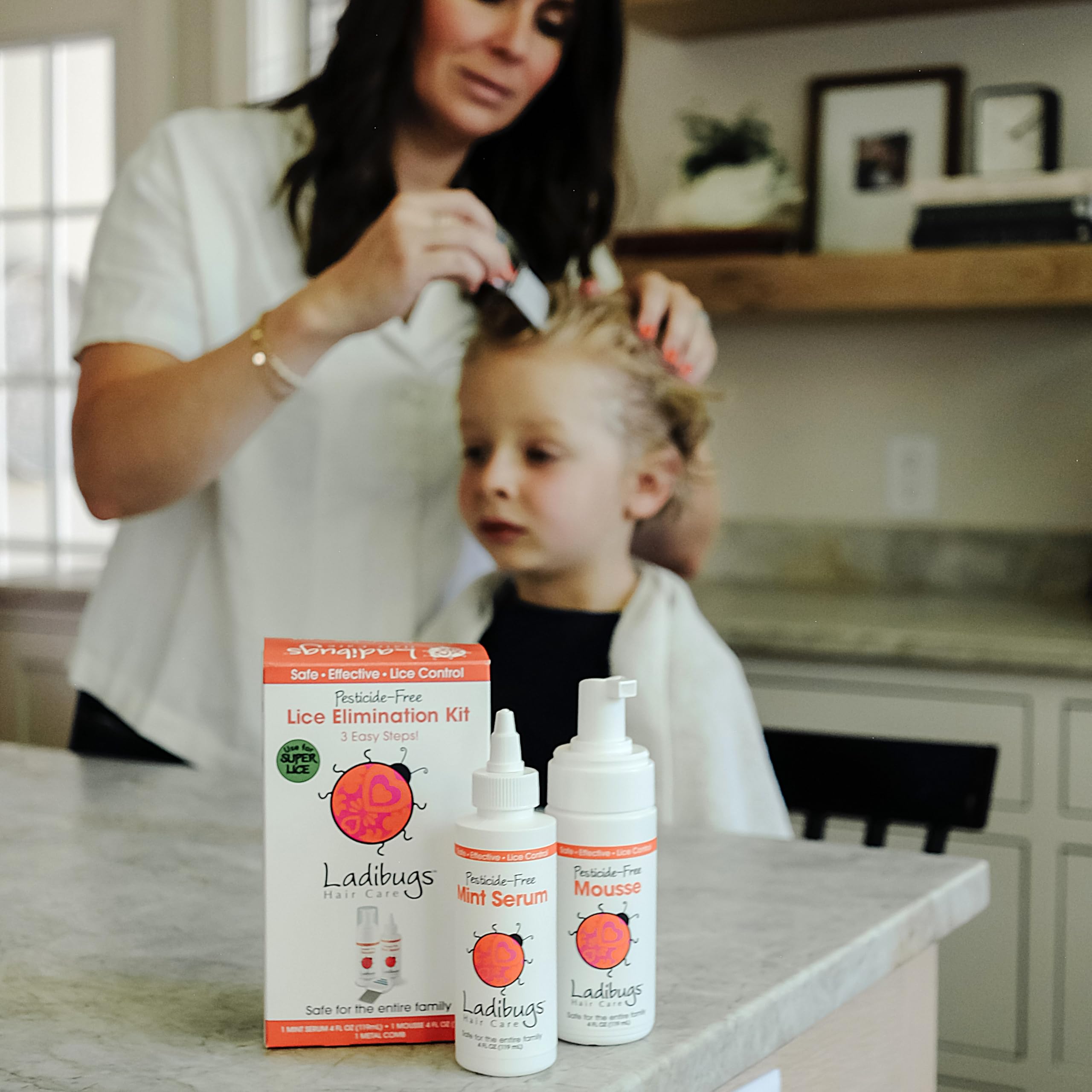 LADIBUGS lice comb for thorough nit removal