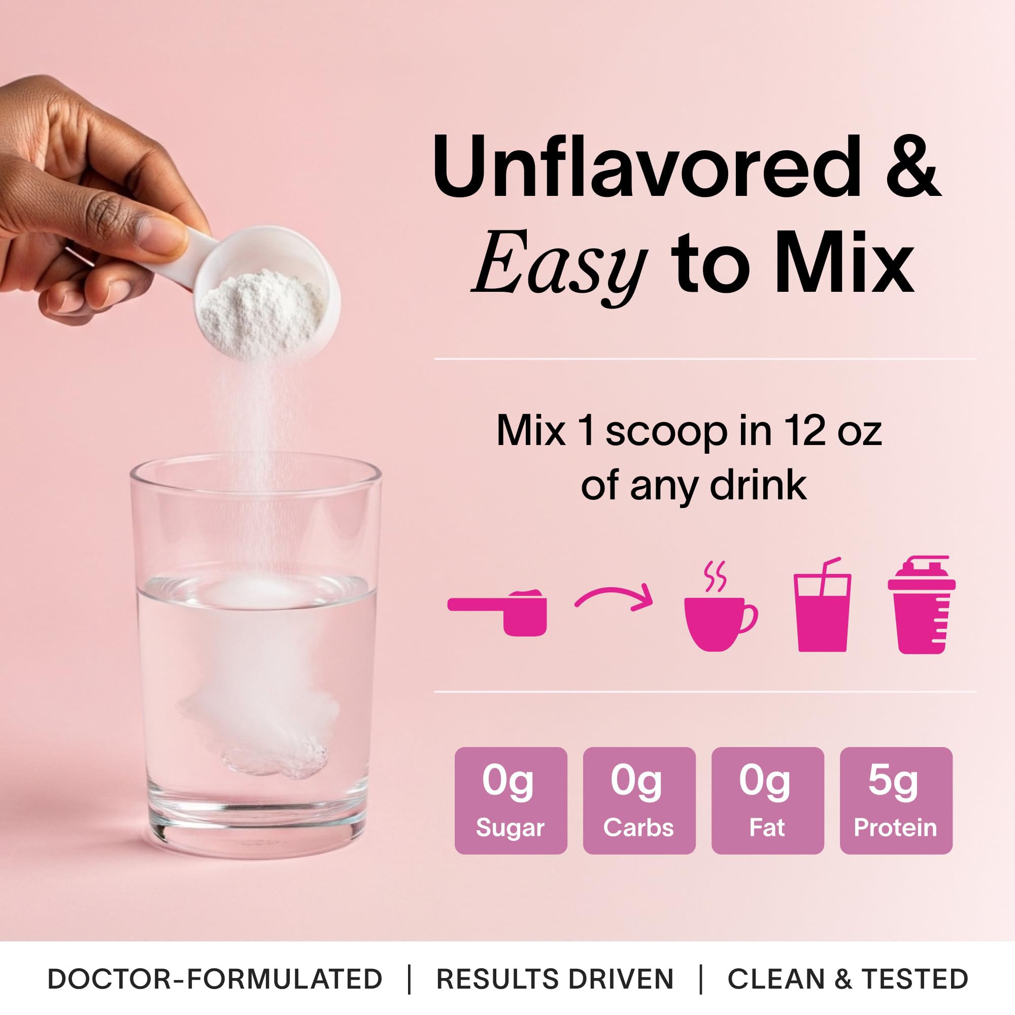 Ladywell Creatine Pearl Complex powder dissolving in water shows quick mixing and neutral flavor.